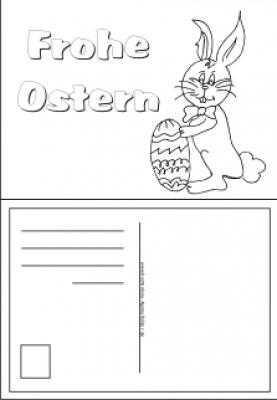Malvorlagen - Ausmalbilder Osterkarten | Ostern Ausmalbilder Malvorlagen